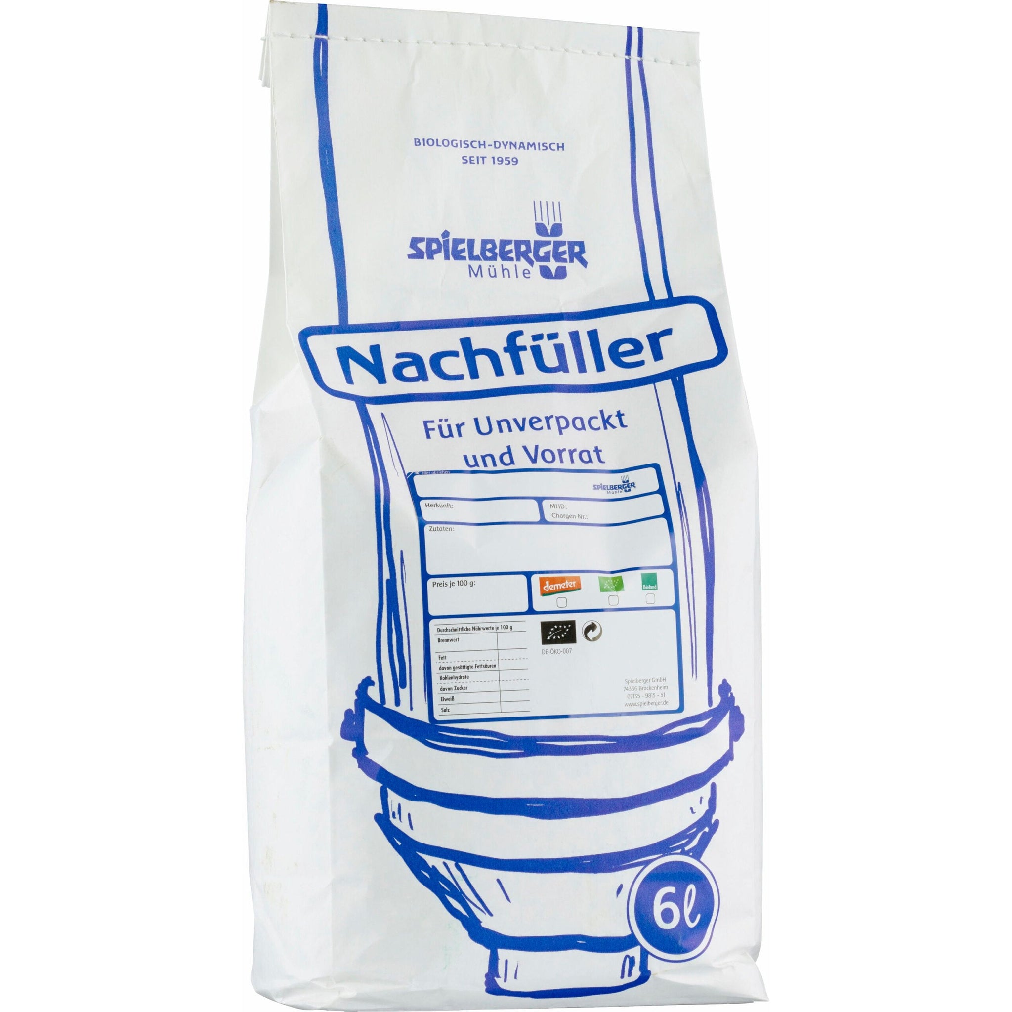 Haferflocken Kleinblatt (2,5 KG Beutel) - Vollkorn