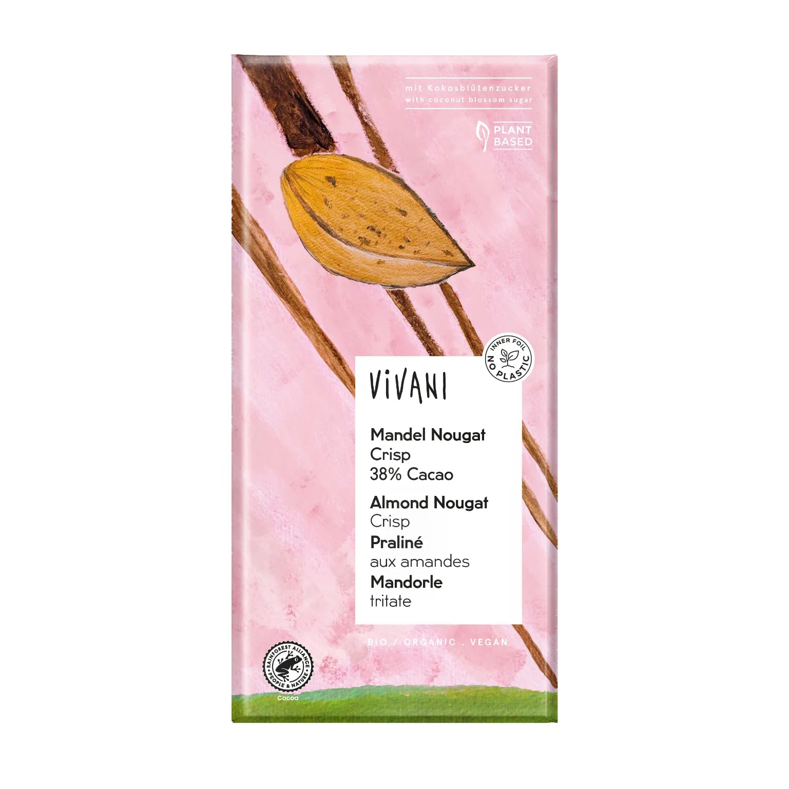 Mandel Nougat Crisp 10 * 80 Gramm (Einzelpreis 2,84 €)